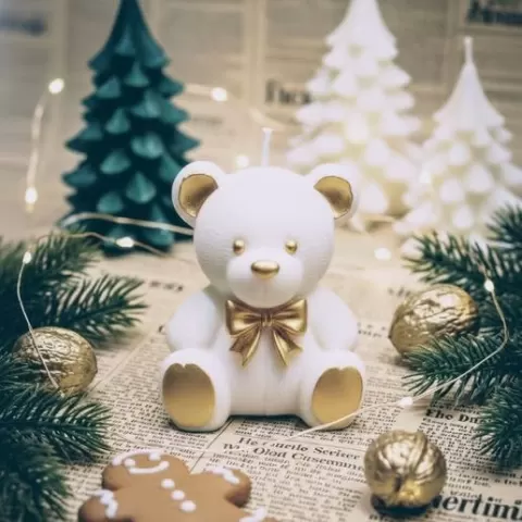 Oso de peluche con moño