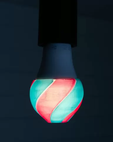 Twisted Lightbulb Filter // Lighting gel for E27 LED bulbs