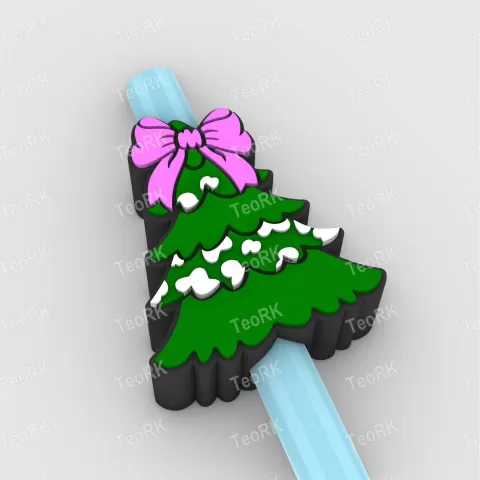 Straw Topper Layered Christmas Tree - TeoRk