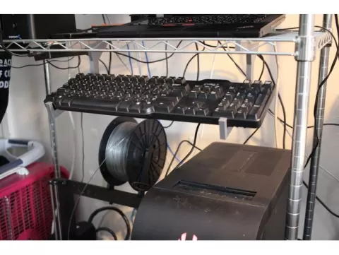 Wire Shelf Keyboard Holder