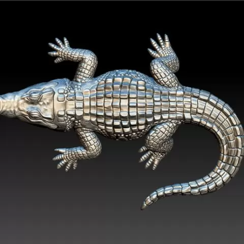 alligator jewelry cad model
