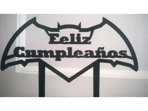 Cartel para torta de cumpleaños