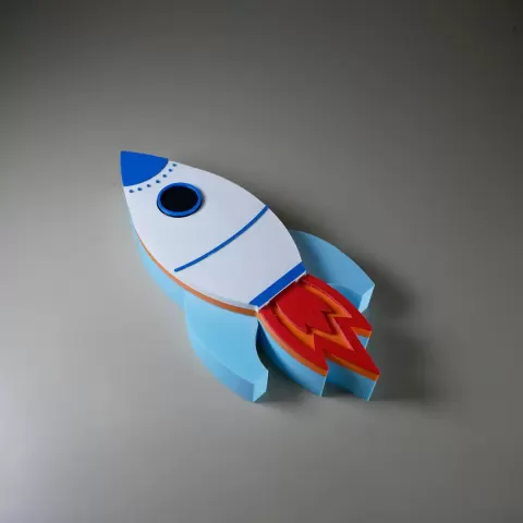Rocket Ship Puzzle Box