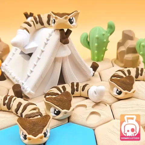 🐍The Mini Desert Viper🌵 by DoomBellStudio
