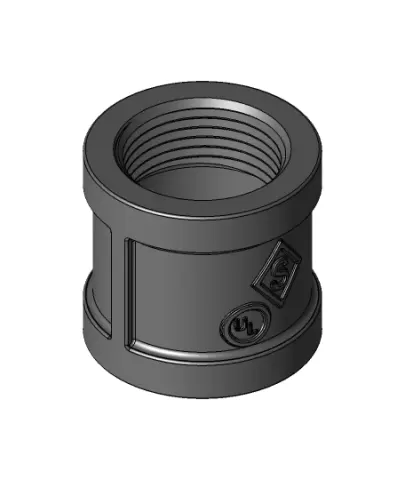 1.00 IN. IRON COUPLER