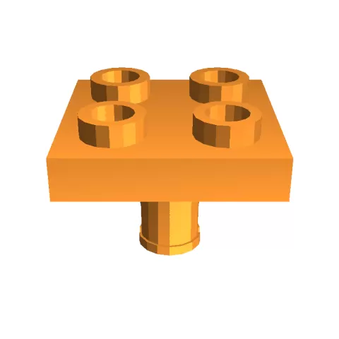 2x2 pin stud