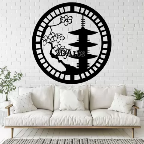 Asian Traditional Art 2D Wall Art/Window Art STL & SVG File for 3D Printing and Laser Cutting