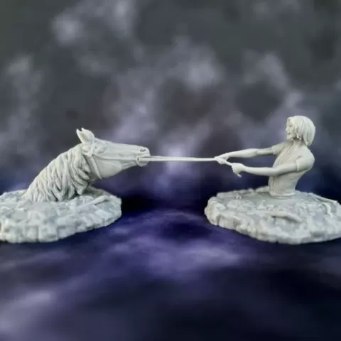 Atreyu and Artax, Swamp of Sadness Desk/Home Decor