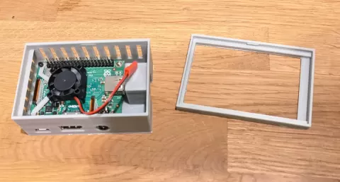 Raspberry Pi 3A with 3.5 inch GPIO LCD Case