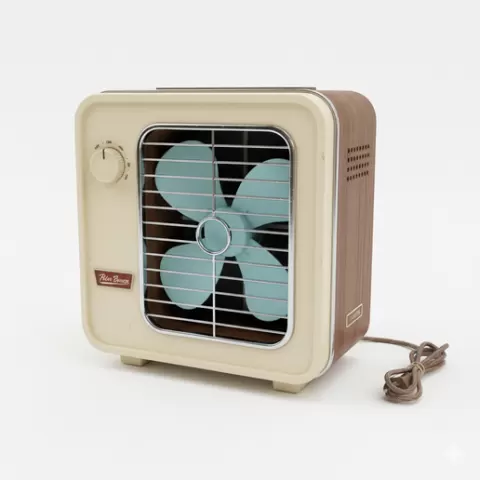 Air cooler box fan, retro, vintage, character, classic, nostalgic, oldschool, iconic, cartoon, figure, collectible