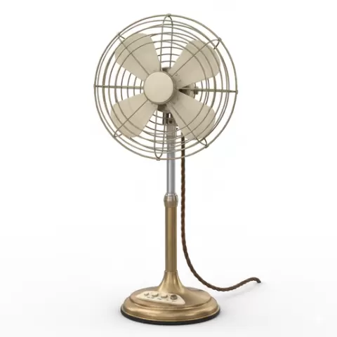 Standing fan retro, retro, vintage, character, classic, nostalgic, oldschool, iconic, cartoon, figure, collectible