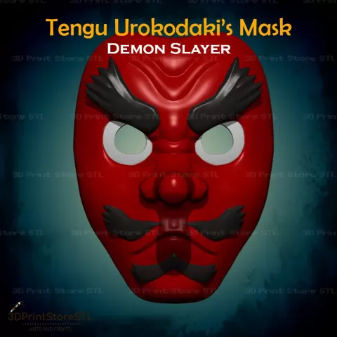 Sakonji Urokodaki Mask Cosplay Demon Slayer - STL File - 3D Print Store STL