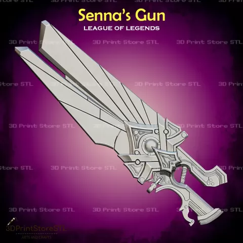 Sennas Gun Cosplay League of Legends - STL File - 3D Print Store STL