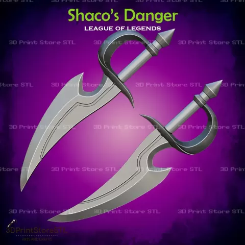 Shaco Danger Cosplay League of Legends - STL File - 3D Print Store STL