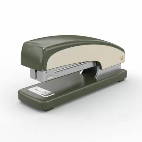 Desk stapler metal retro, retro, vintage, character, classic, nostalgic, oldschool, iconic, cartoon, figure, collectible