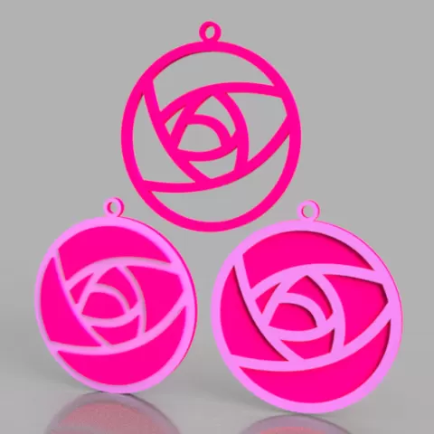 Aretes rosas