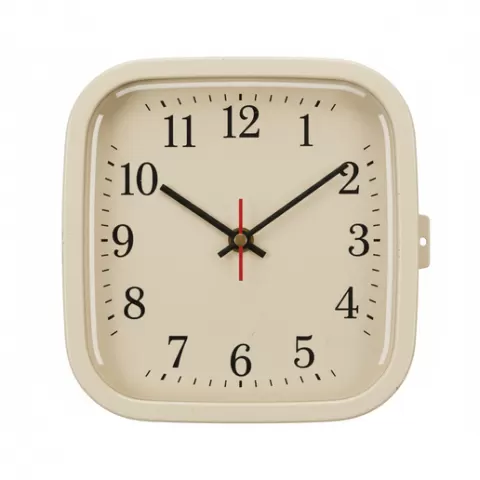 Square wall clock minimal, retro, vintage, character, classic, nostalgic, oldschool, iconic, cartoon, figure, collectible