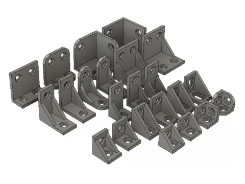 Corner Brackets For System20 2020 / 2040 Extrusion