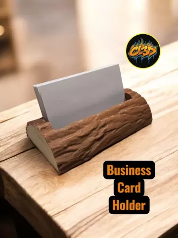 Business Card Holder - Log
