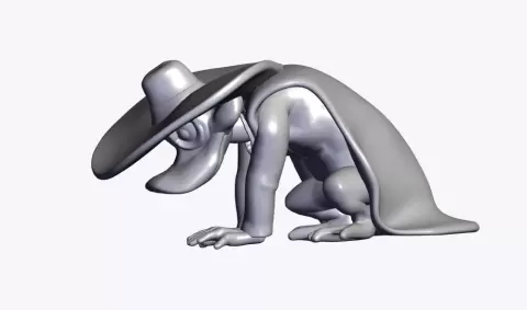 DarkWing Looking Off Rooftop