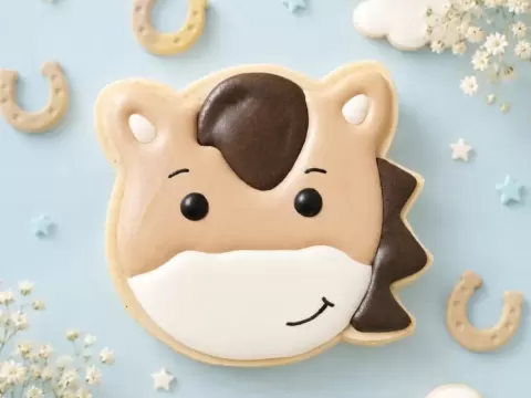 Cortante galletas Cabeza de Caballo tierno 8 cm
