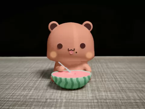 Couple Bear-Sit watermelon bubu - JZD