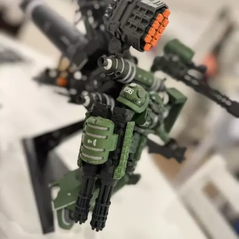 (Q1-2 #10 Adaptor w/ Spare Horn/Antenna) Psycho Zaku Ver. Ka 1/100