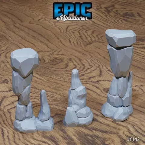 Stone Decoration / Swamp Land Environment / Marshland Item / Bog Decoration / Jungle Dungeon Equipment / Tropical Area Theme / Forest Wetland Encounter by Epic-Miniatures