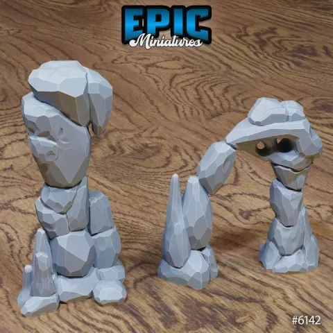 Stone Decoration / Swamp Land Environment / Marshland Item / Bog Decoration / Jungle Dungeon Equipment / Tropical Area Theme / Forest Wetland Encounter by Epic-Miniatures