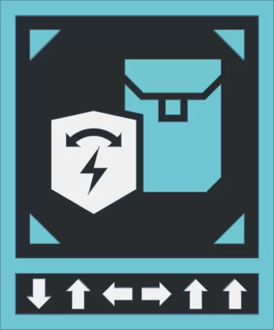Helldivers 2 Stratagem Plaque (Directional Shield)