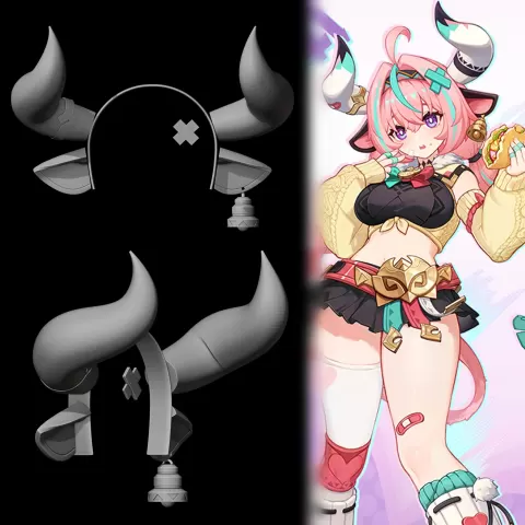 Varesa - Horns and Hairpin - Genshin Impact Cosplay - Shokos 3D Prints