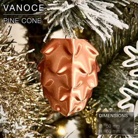 VANOCE | Hanging Pine Cone, Christmas Tree