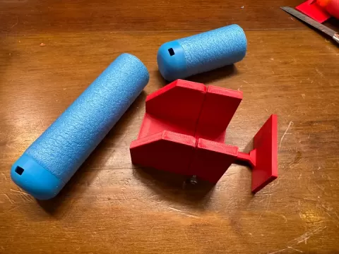 Foam Dart Cutting Jig for Shell Fed Blasters