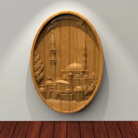 Aya Sofia 3D STL Model for CNC Router, Artcam, Vetric, Engraver, Relief, Carving, Cut 3D, Stl File For Cnc Router, Wall Decor