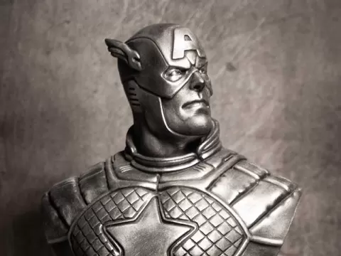 Captain American Bust (STL)