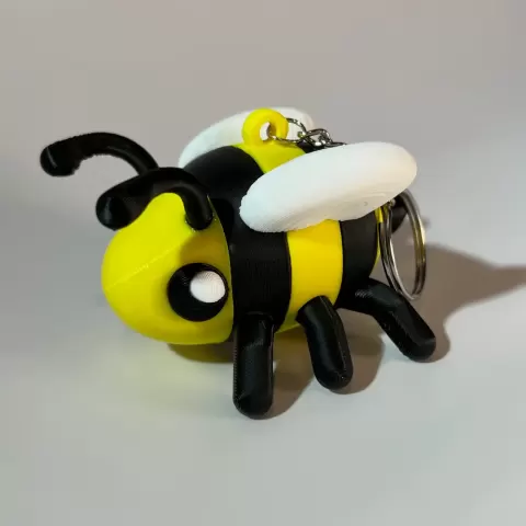 Bumble Bee Clicker / Bee Keychain / Fidget - Print by Color - No AMS - Commercial License Included