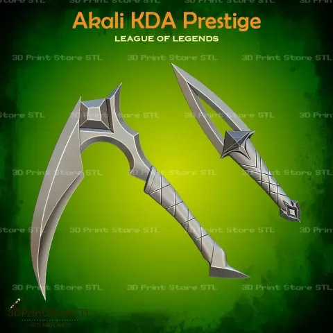 Akali KDA Prestige Cosplay League of Legends - STL File - 3D Print Store STL