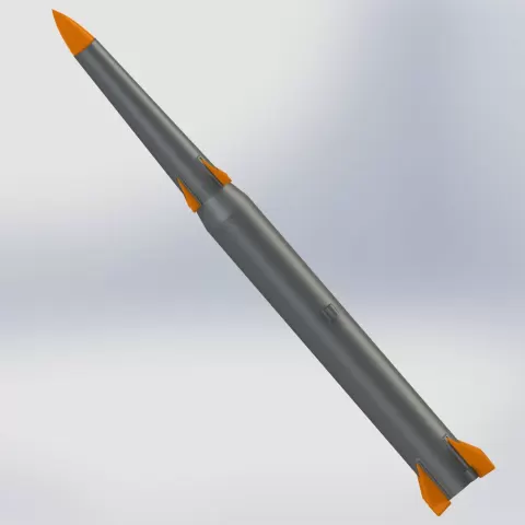 Rocket model Pershing II - dako