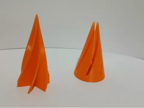 Spiral cone fidget