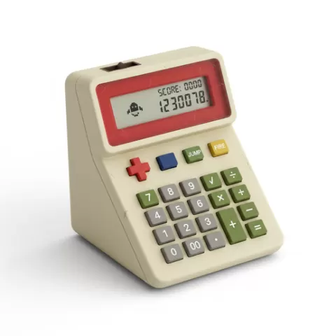 Pocket calculator game hybrid, retro, vintage, toy, toys, classic, oldschool, nostalgic, nostalgia, childhood, collectible, figure