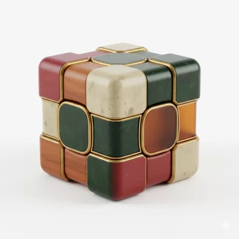 Secret compartment puzzle cube, retro, vintage, toy, toys, classic, oldschool, nostalgic, nostalgia, childhood, collectible, figure