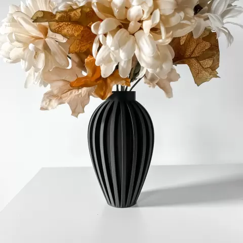 The Busen Vase, Modern and Unique Home Decor for Dried and Preserved Flower Arrangement | STL File