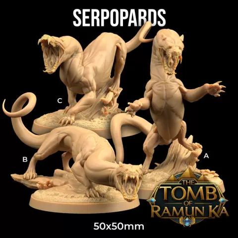 Serpopards | PRESUPPORTED | Tomb of Ramun Ka by The Dragon Trappers Lodge