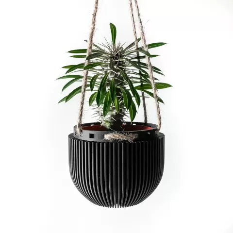 The Jani Hanging Planter Pot | Modern and Unique Home Decor for Plants and Succulents | STL File