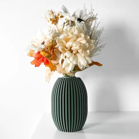 The Eclano Vase, Modern and Unique Home Decor for Dried and Flower Arrangements | STL File