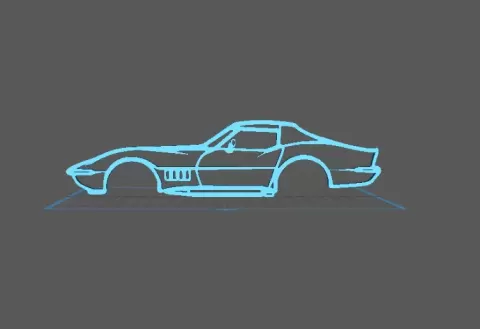 Chevrolet - Corvette C3 Wall Art
