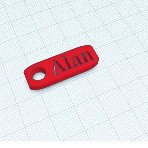 Keyring with name - Alan