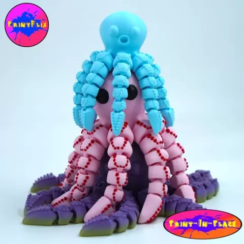PRINT IN PLACE CUTE FLEXI OCTOPUS