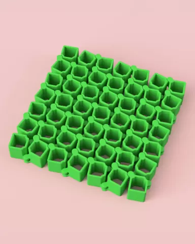 Auxetic Cubes // 18mm 7x7
