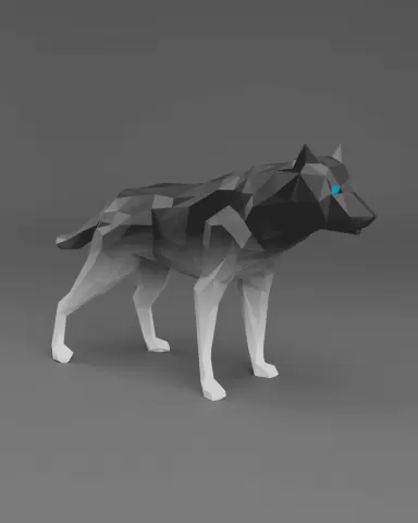 Low Poly Wolf